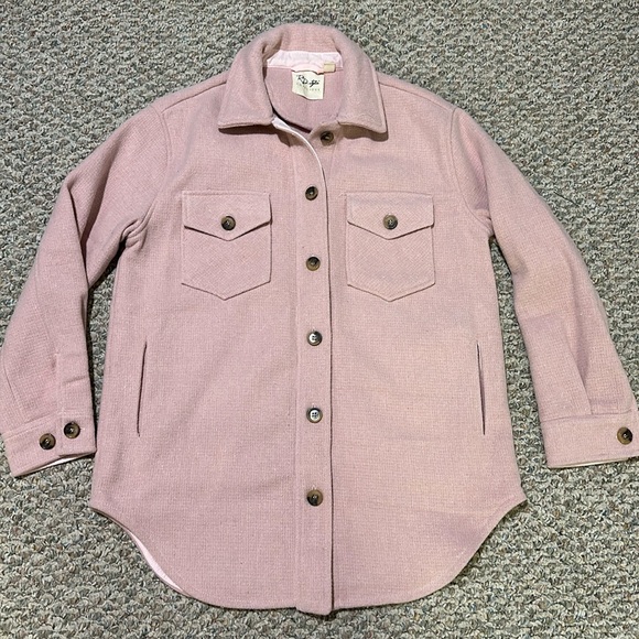 RD Style Jessica Shacket in Blush Pink - Picture 2 of 7